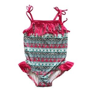 PINK PLATINUM-GIRLS ONE PIECE SWIMSUIT-SIZE 5/6